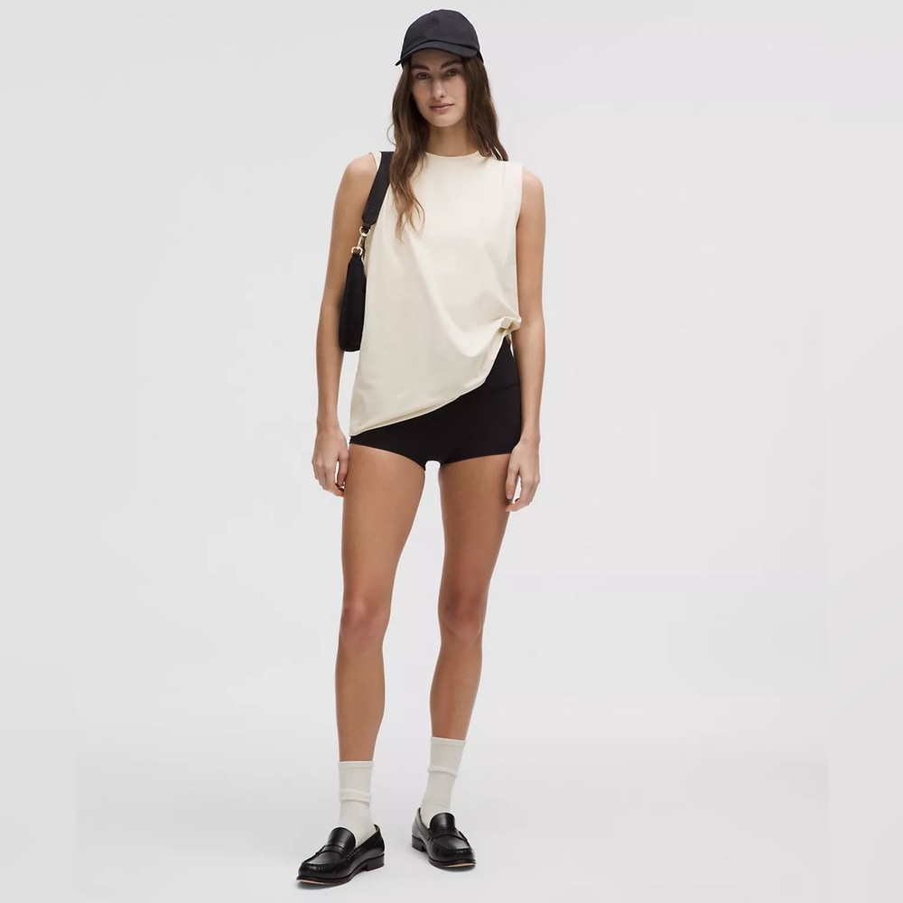 NWT lululemon All Yours Organic Cotton Tank Top light ivory